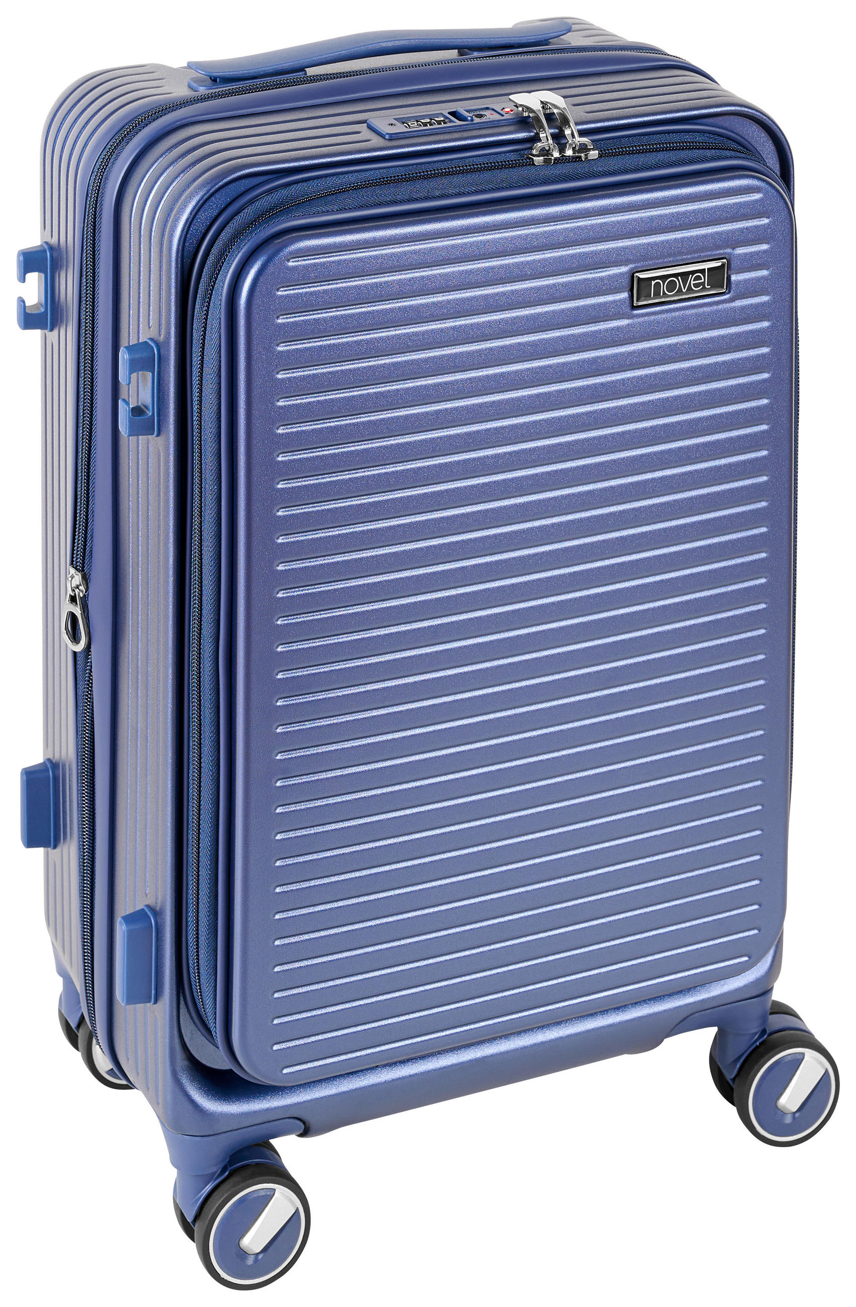 REISEKOFFER Blau  - Blau, Design, Kunststoff/Textil (35/55/24cm) - Novel