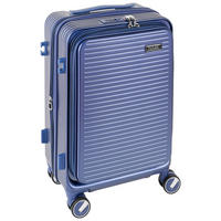 REISEKOFFER Blau  - Blau, Design, Kunststoff/Textil (35/55/24cm) - Novel