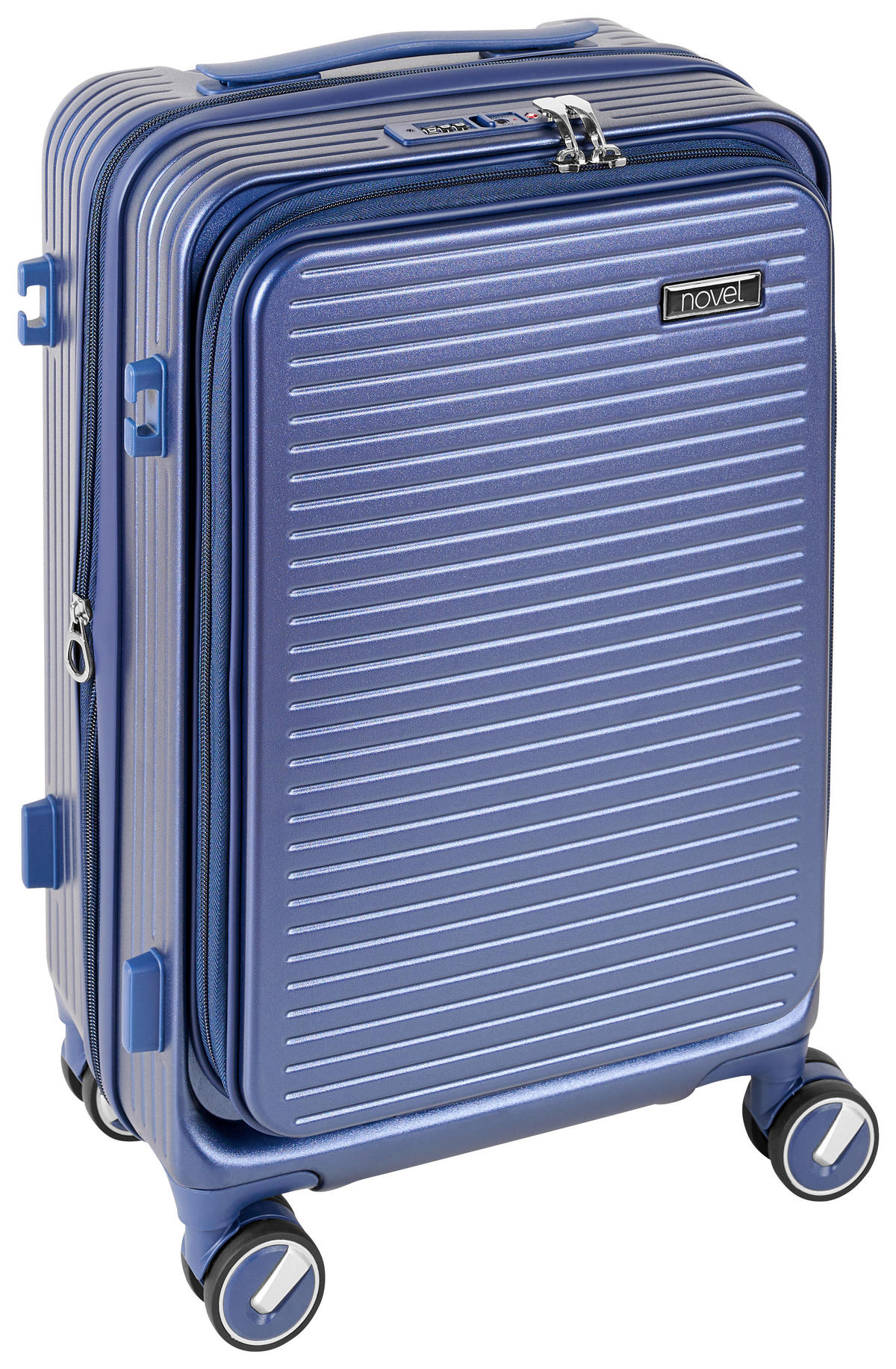 REISEKOFFER Blau  - Blau, Design, Kunststoff/Textil (35/55/24cm) - Novel