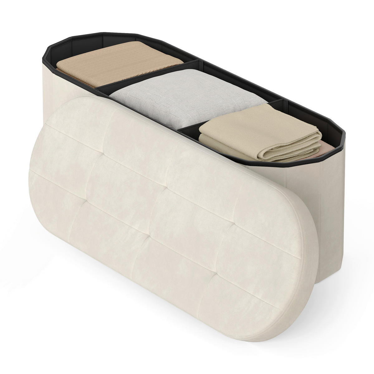 SITZBOX  - Creme, Trend, Textil (110/38/38cm) - Boxxx