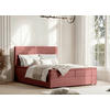 BOXBETT 180/200 cm  in Altrosa  - Schwarz/Altrosa, Trend, Kunststoff/Textil (180/200cm) - Boxxx