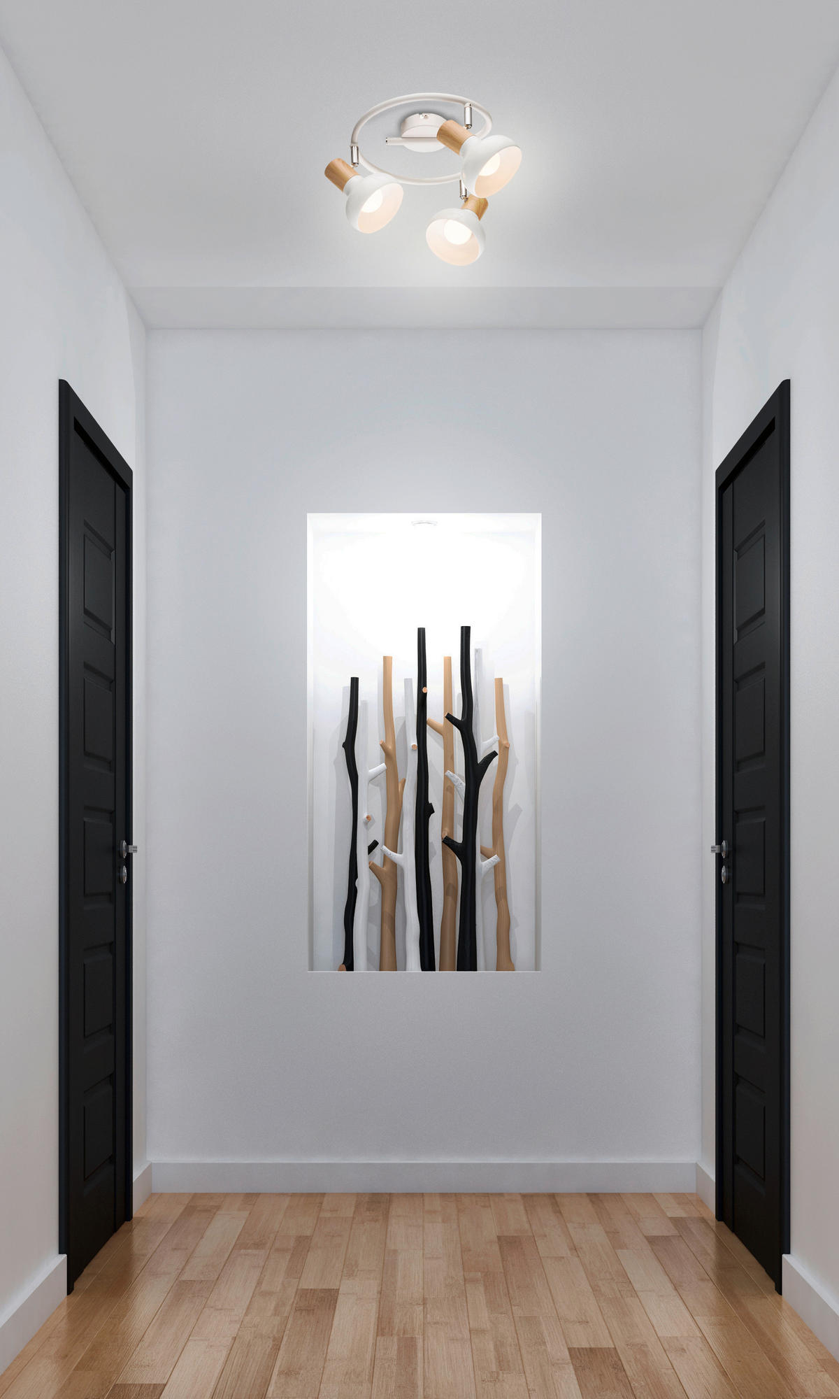 SPOTLIGHT 18/40 cm   - vit, Basics, metall (18/40cm)