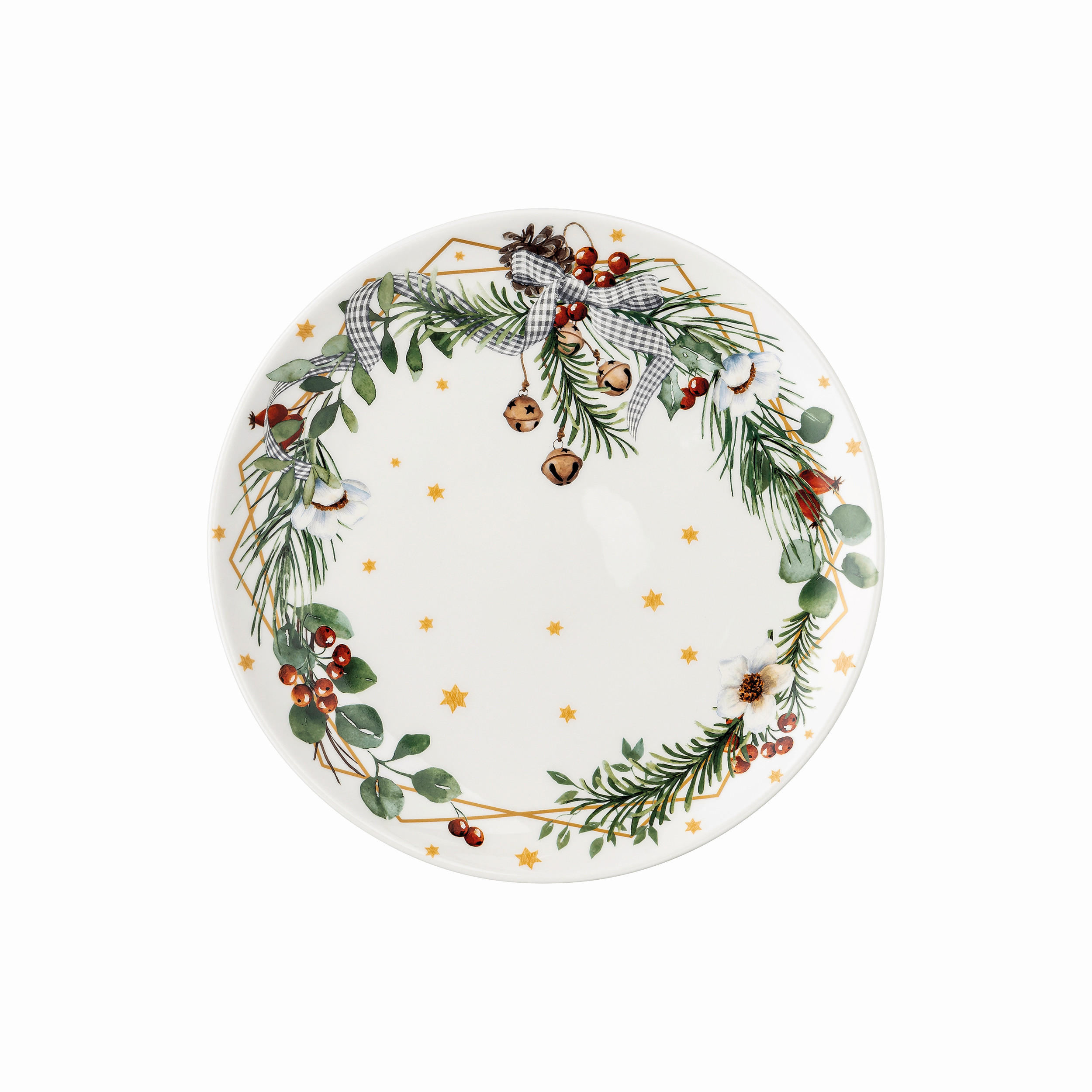 KROŽNIK ZA ZAJTRK   keramika        22/22/3 cm  - gozdno zelena, Basics, keramika (22/22/3cm) - Hutschenreuther