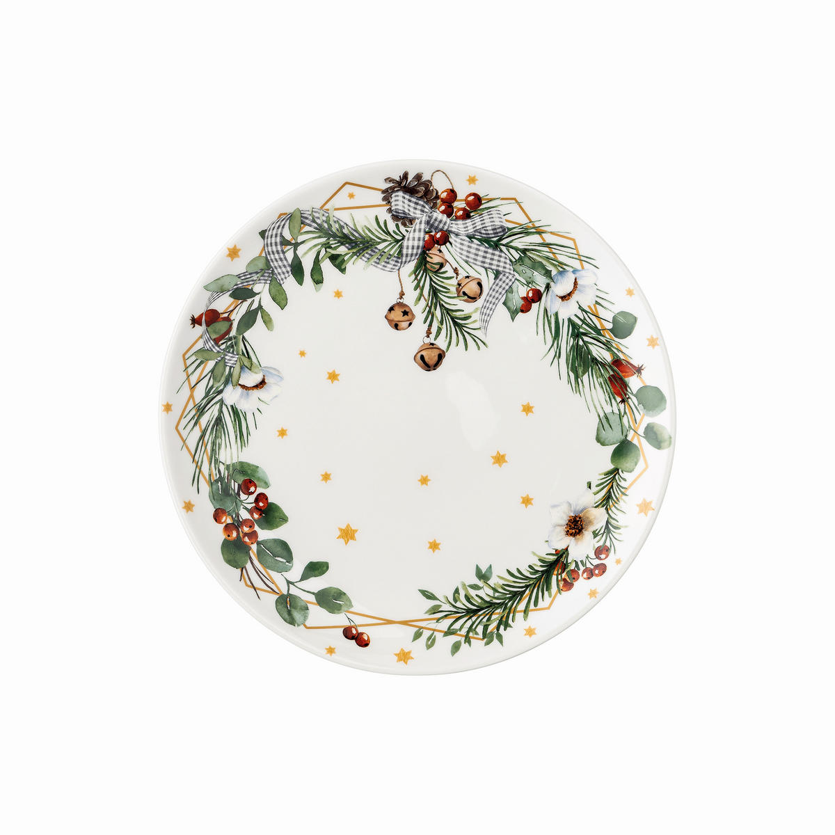 KROŽNIK ZA ZAJTRK   keramika        22/22/3 cm  - gozdno zelena, Basics, keramika (22/22/3cm) - Hutschenreuther