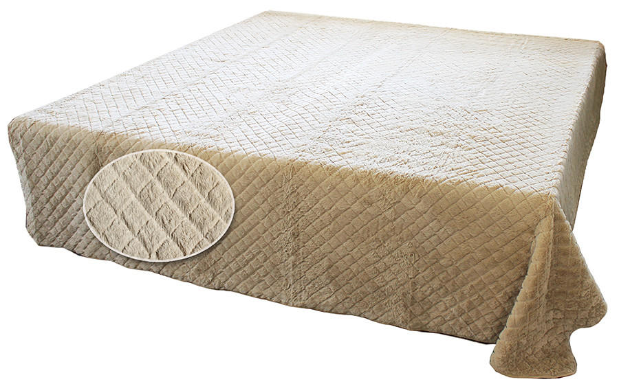 ÁGYTAKARÓ  - bézs, Basics, textil (220/2/230cm)