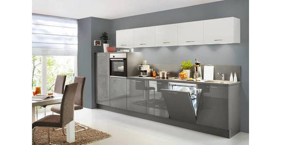 EINBAUKÜCHE - Weiß/Grau, Design, Holzwerkstoff - Dieter Knoll