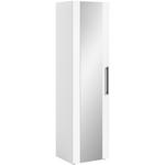 GARDEROBENSCHRANK  in 55/200/47 cm  - Schwarz/Weiß, MODERN, Glas/Holzwerkstoff (55/200/47cm) - Voleo