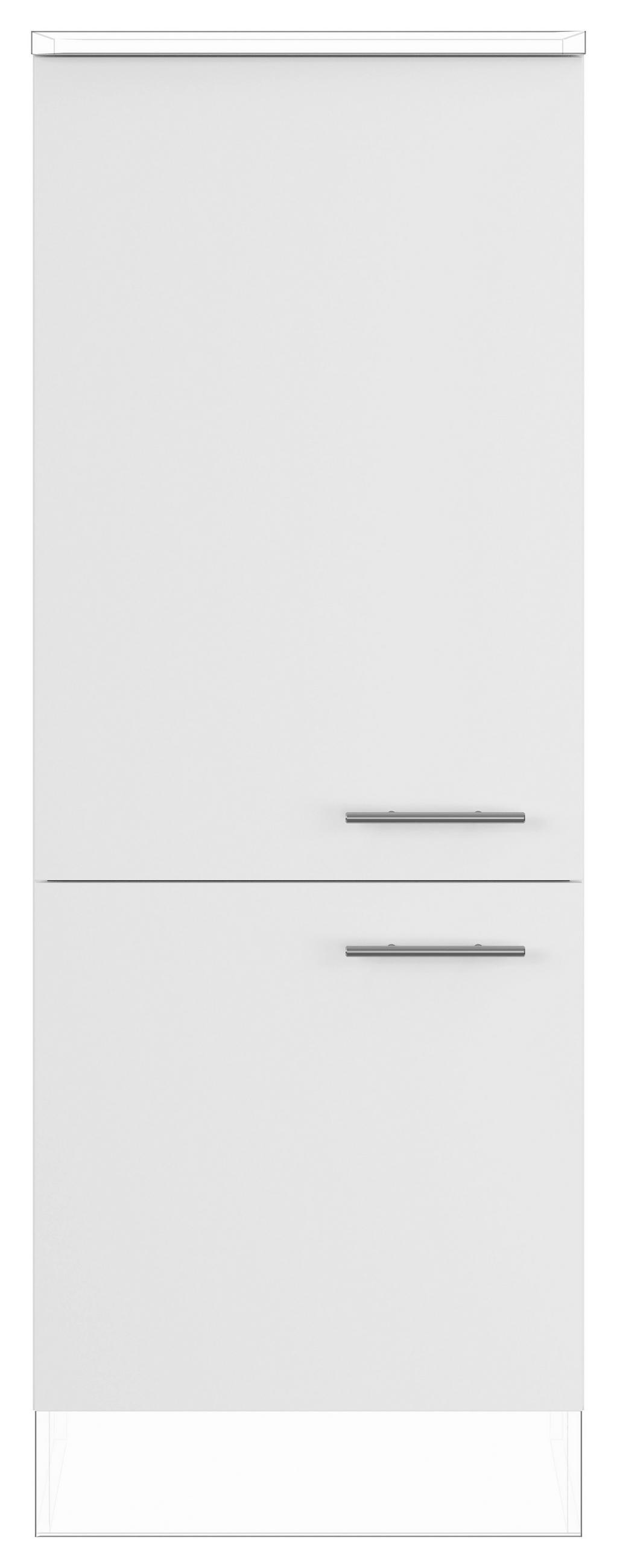 GERÄTEUMBAUSCHRANK 60/163/57,6 cm  in Weiß  - Edelstahlfarben/Weiß, Basics, Holzwerkstoff/Metall (60/163/57,6cm) - Impuls