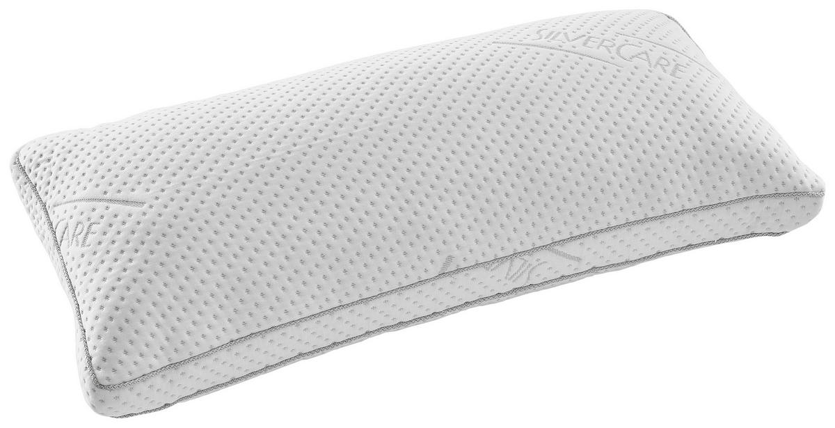 VANKÚŠ POD HLAVU, 80/40 cm - biela, Basics, textil (80/40cm) - Boxxx