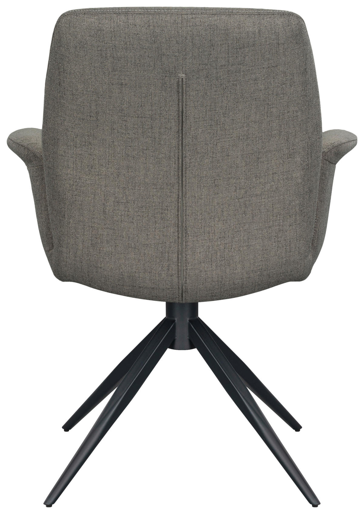 ARMLEHNSTUHL  Sitzfläche 360° drehbar, automatische Rückholfunktion Mikrofaser  Grau, Schwarz  - Schwarz/Grau, Design, Textil/Metall (66/89/64,5cm) - Novel
