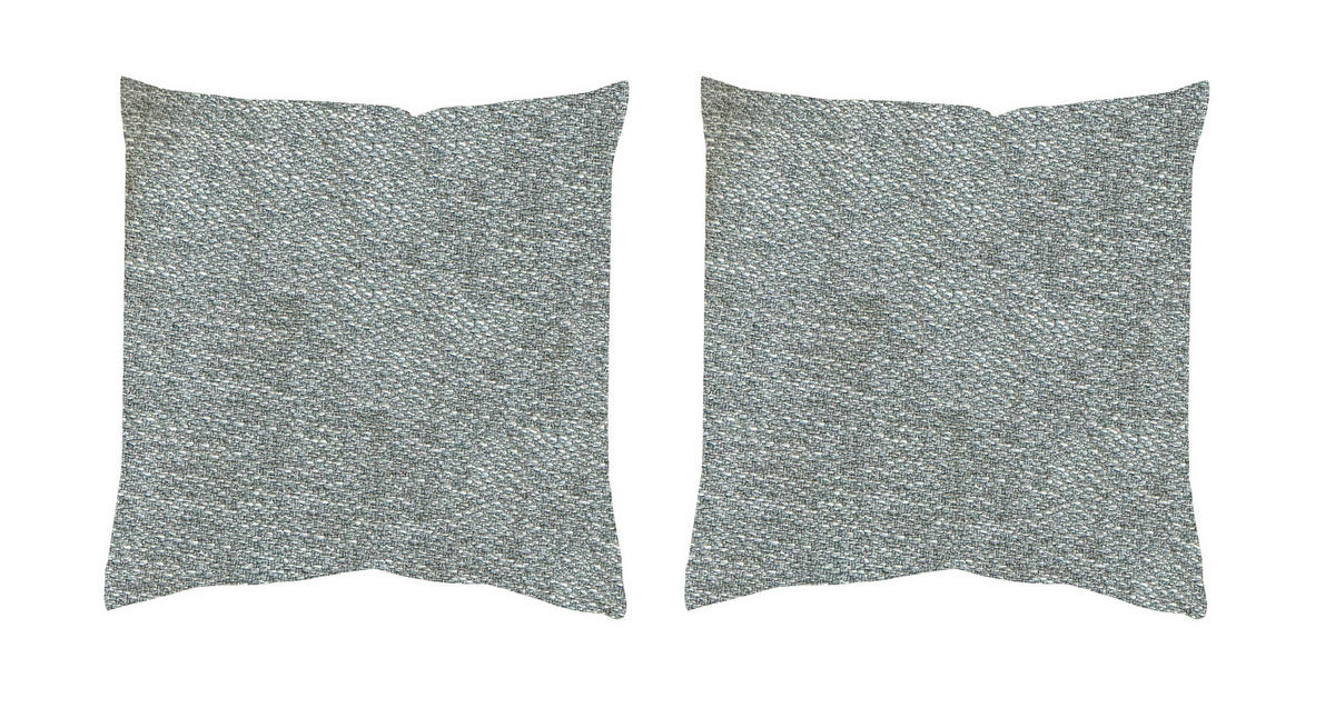 KISSENHÜLLEN-SET FJELLA 40/40 cm  - Salbeigrün, Basics, Textil (40/40cm)
