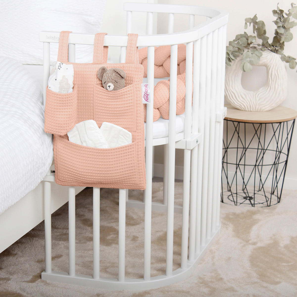 BETTTASCHE - Hellrosa, Basics (38/28/2,5cm) - Babybay