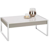 COUCHTISCH 96/65/38 cm rechteckig Taupe  - Taupe, Design, Keramik/Holzwerkstoff (96/65/38cm)