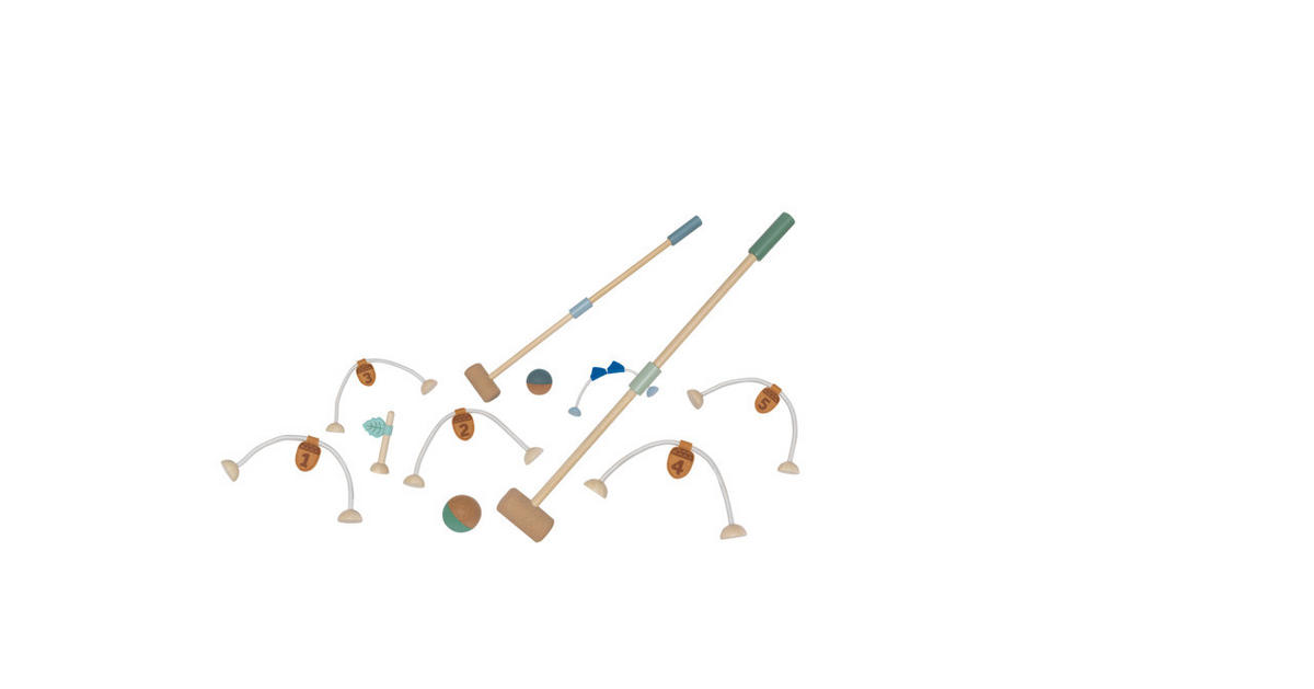 KINDERGOLFTROLLEY Korko  - Cognac/Hellgrün, Basics, Holz/Holzwerkstoff (0,60kg)