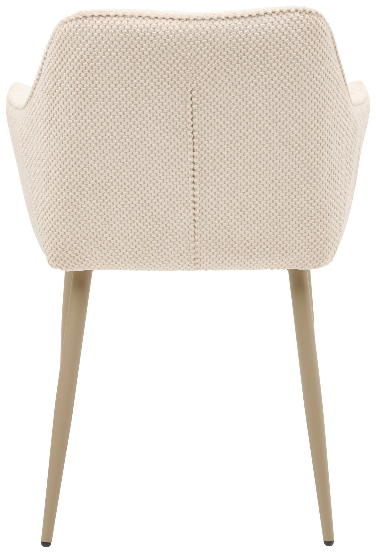 ARMLEHNSTUHL  in Eisen Webstoff  - Beige, KONVENTIONELL, Textil/Metall (56/81/61cm) - MID.YOU