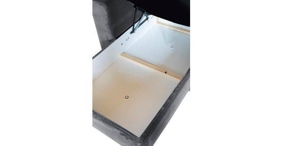 ECKSOFA  in Cord Dunkelgrau  - Dunkelgrau/Schwarz, KONVENTIONELL, Textil/Metall (168/258cm) - Carryhome