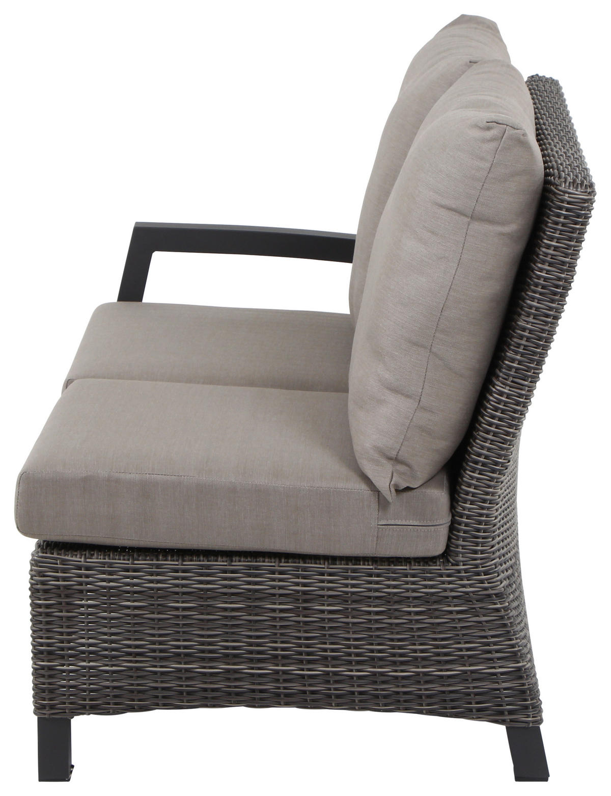 LOUNGEGARNITUR 4-teilig   219/88/219 cm  - Grau, Basics, Keramik/Kunststoff (219/88/219cm) - Siena Garden