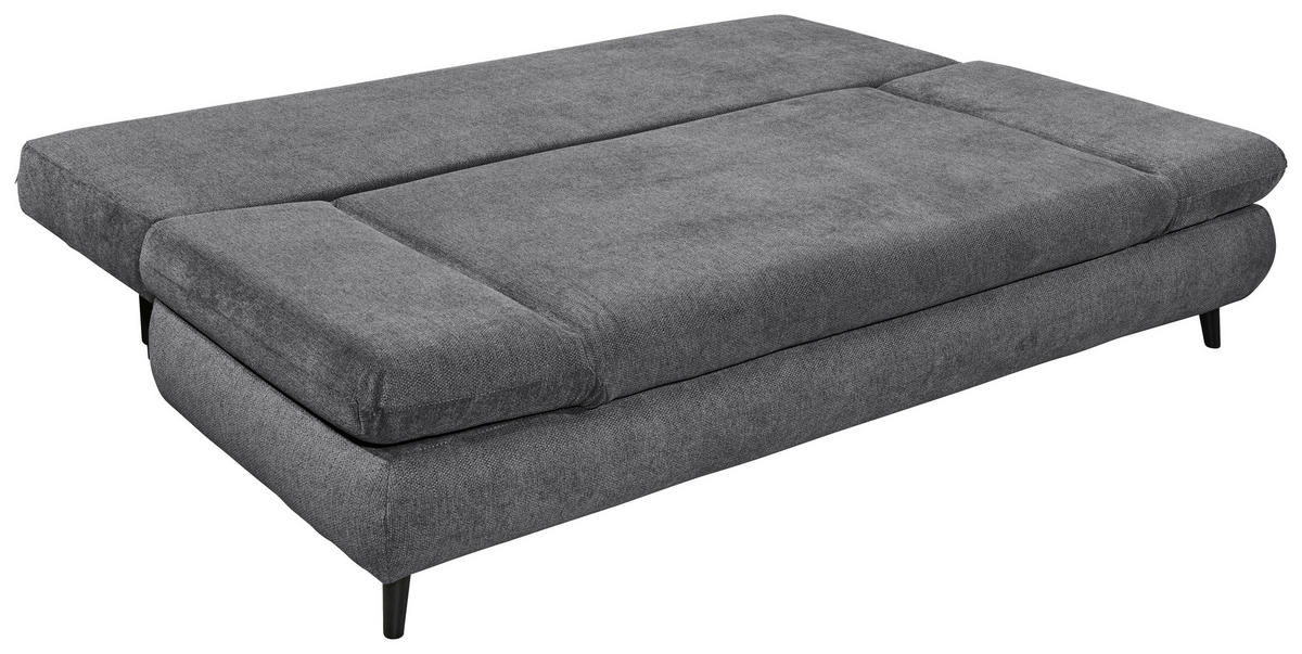 SCHLAFSOFA in Mikrofaser Anthrazit  - Anthrazit/Schwarz, Konventionell, Holzwerkstoff/Kunststoff (212/88/101cm) - MID.YOU