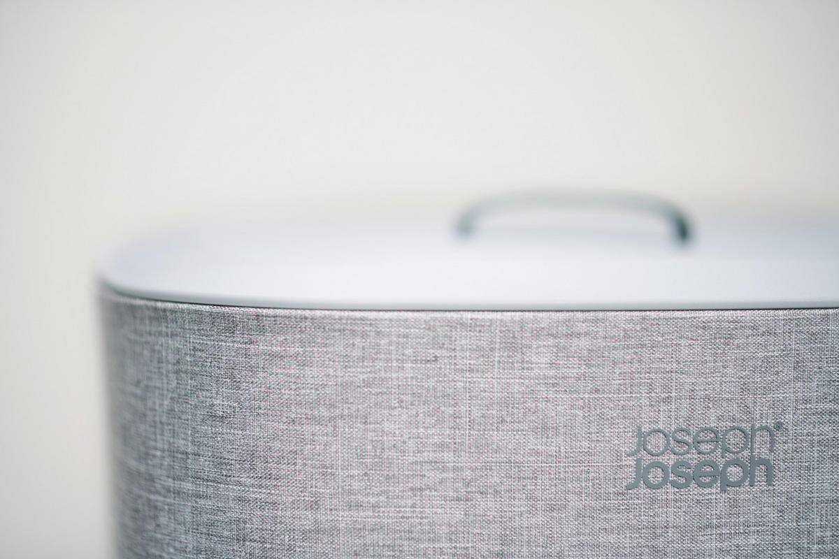 KOŠ ZA PERILO - siva, Basics, umetna masa/tekstil (39,5/71/39,5cm) - Joseph Joseph