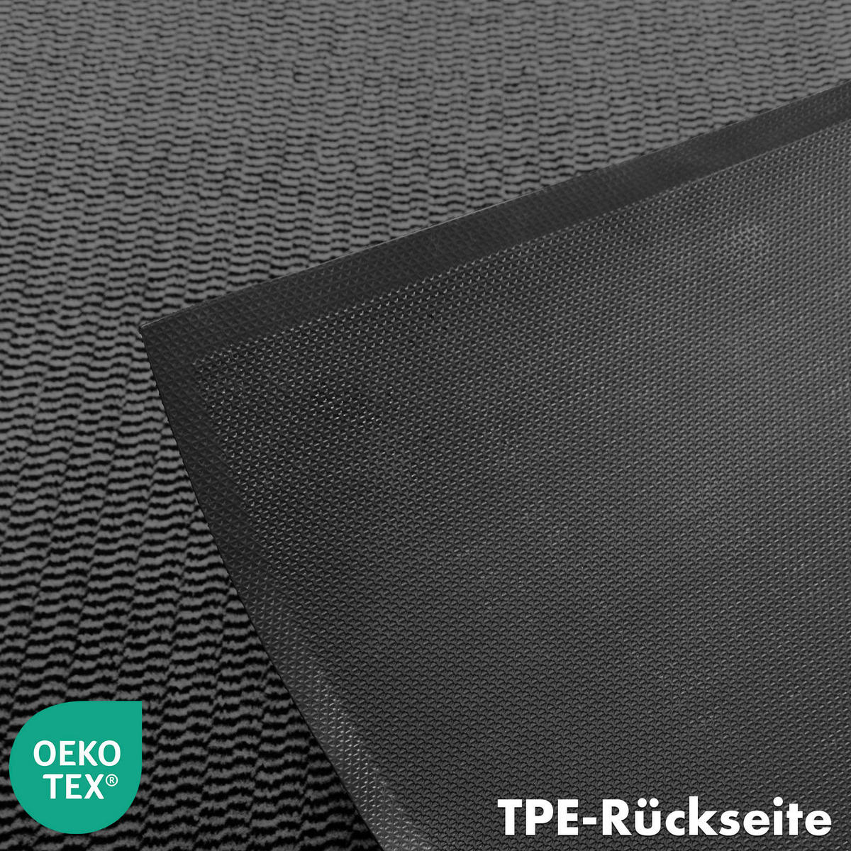 SCHMUTZFANGMATTE - Anthrazit, Basics, Kunststoff/Textil (80/120cm) - Floordirekt