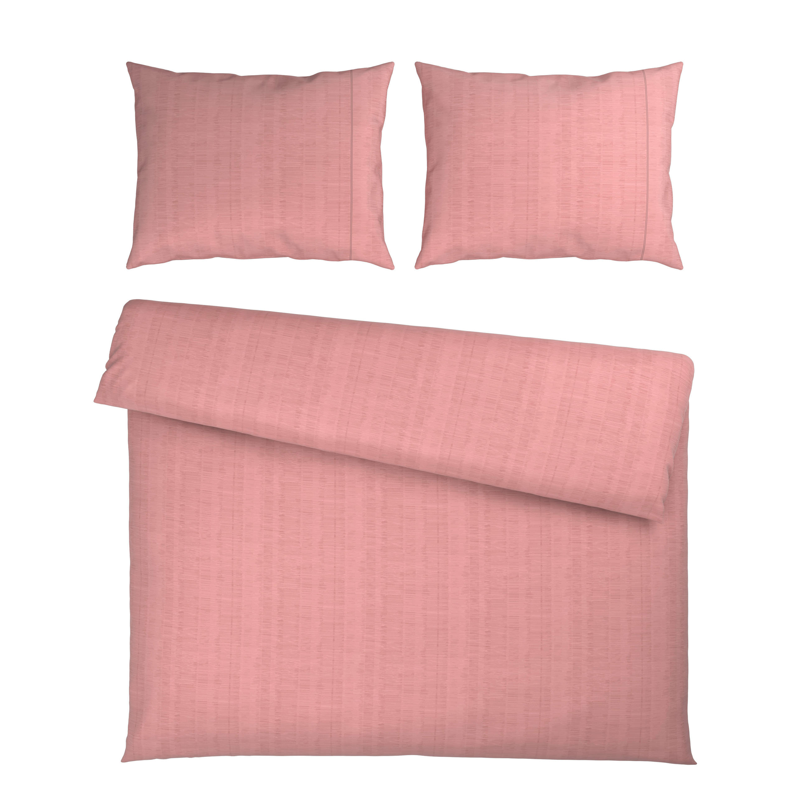 POSTELJNINA Mavie 200/200 cm saten srebrne barve, pink  - srebrne barve/pink, Konvencionalno, tekstil (200/200cm) - Esposa