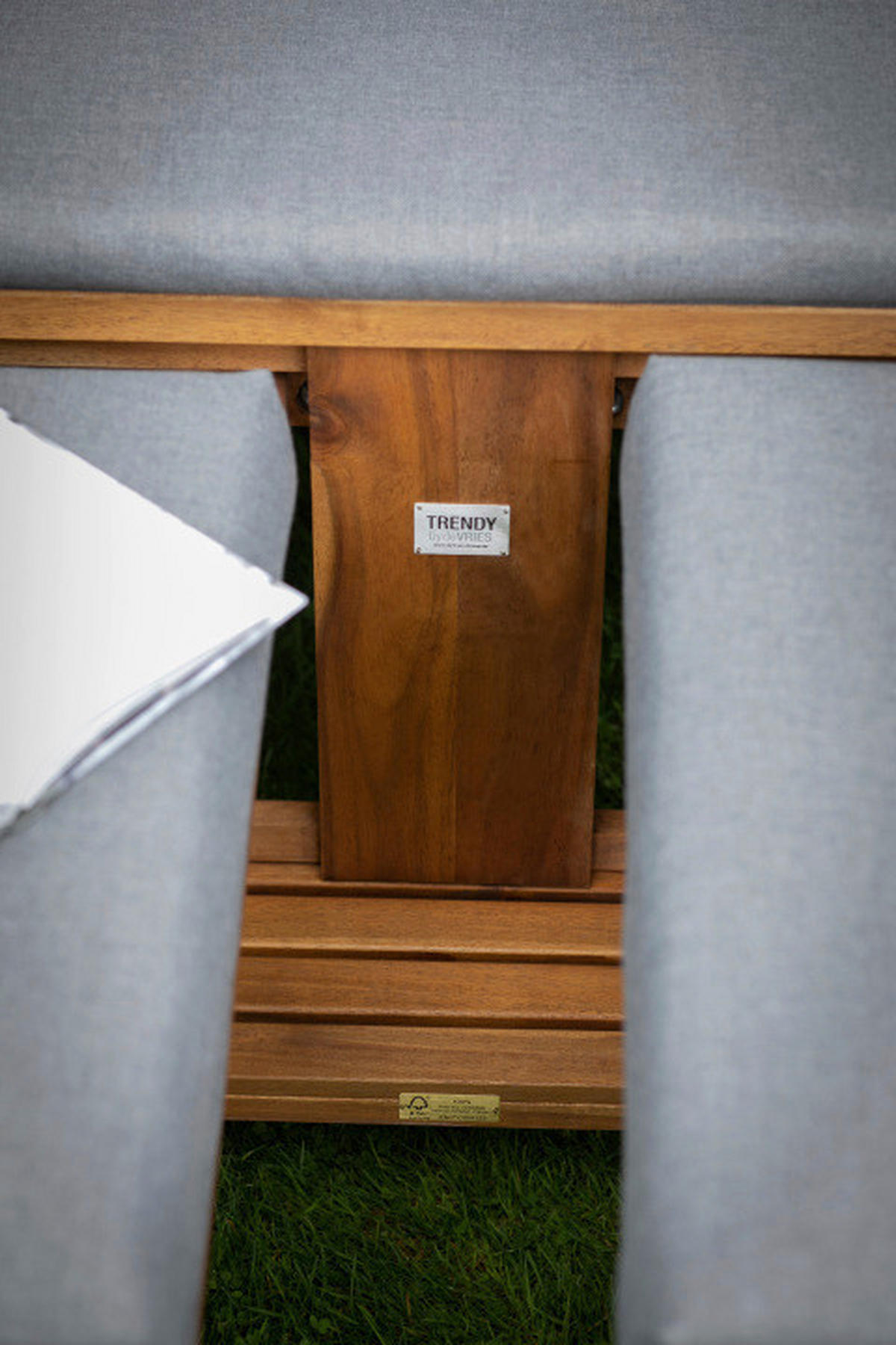 STRANDKORB - Beige/Grau, Basics, Holz/Textil (120/155/80cm)