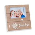 BILDERRAHMEN 21/21/2,4 cm  - Braun/Weiß, Trend, Holzwerkstoff/Textil (21/21/2,4cm) - My Baby Lou