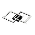 LED-DECKENLEUCHTE 50,7/35/5,5 cm   - Schwarz/Weiß, LIFESTYLE, Kunststoff/Metall (50,7/35/5,5cm) - Boxxx