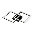 LED-DECKENLEUCHTE 50,7/35/5,5 cm   - Schwarz/Weiß, LIFESTYLE, Kunststoff/Metall (50,7/35/5,5cm) - Boxxx