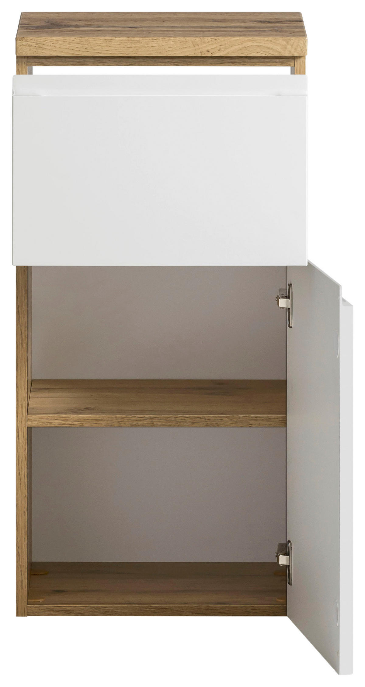 UNDERSKÅP  - vit/ek Wotan, Modern, trämaterial (40/79/35cm) - Held