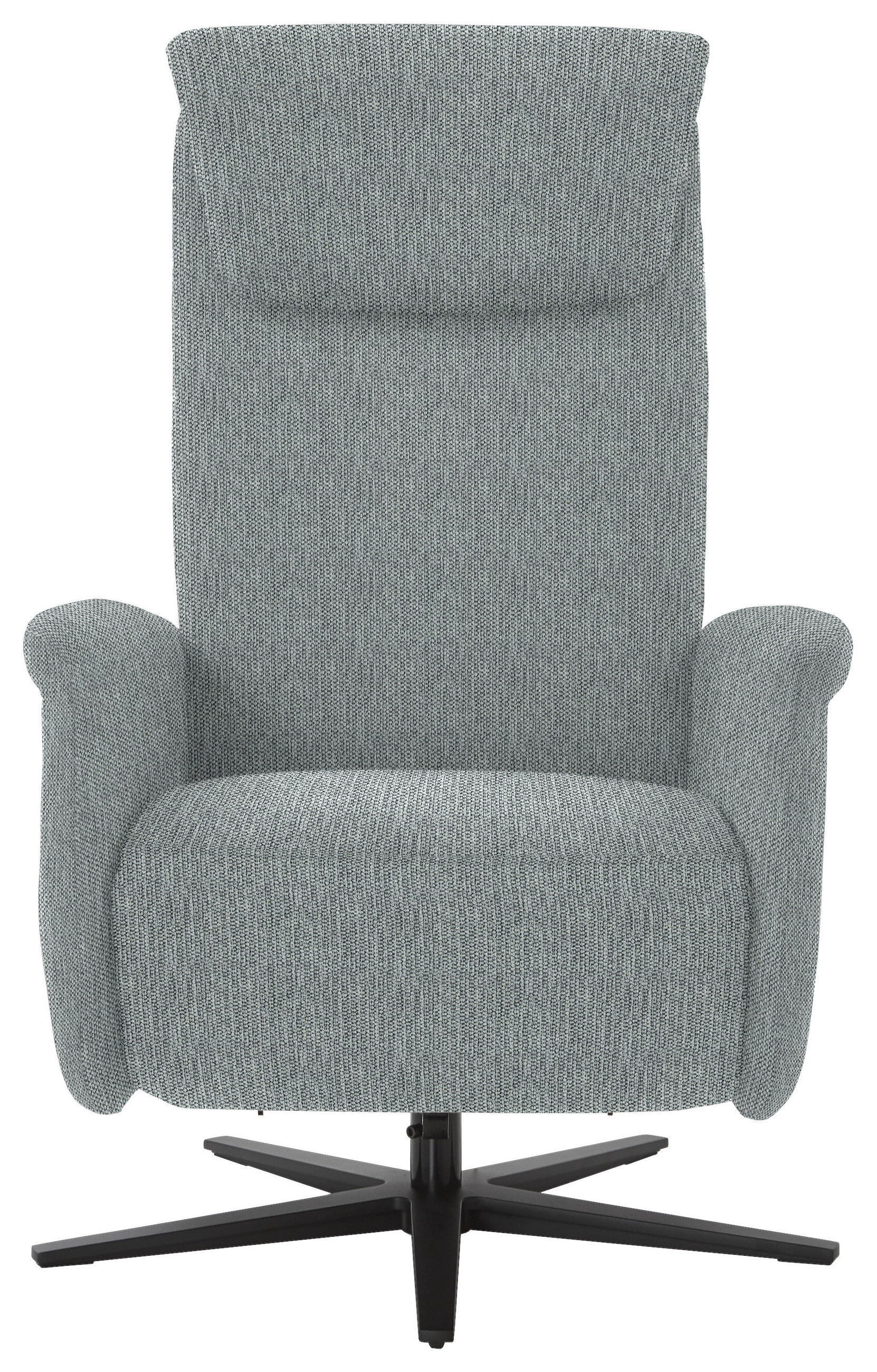 RELAXSESSEL in Textil Grau  - Schwarz/Grau, Design, Textil/Metall (77/115/89cm) - Pure Home Comfort