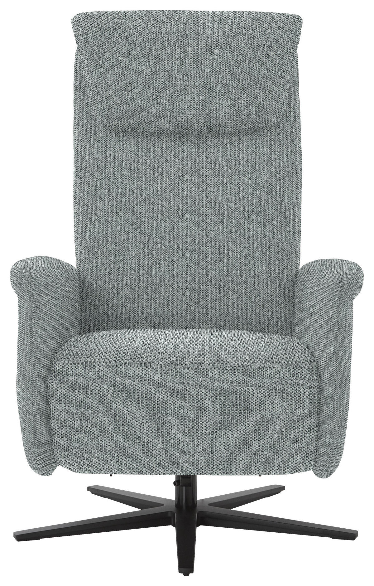 RELAXSESSEL Textil Grau  - Schwarz/Grau, Design, Textil/Metall (77/115/89cm) - Pure Home Comfort