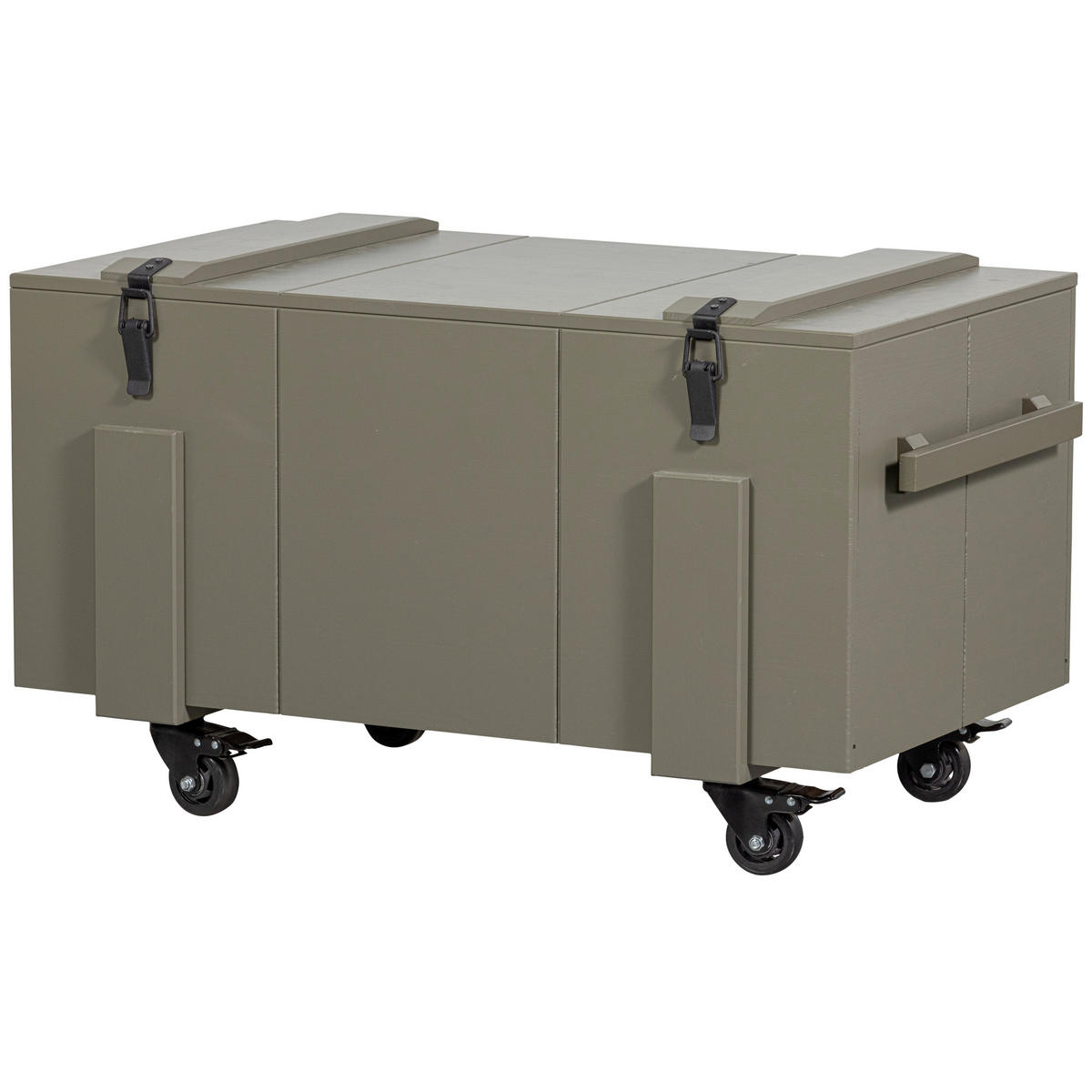 TRUHE in Holz 100/55/56 cm  - Grün, Design, Holz (100/55/56cm) - Livetastic