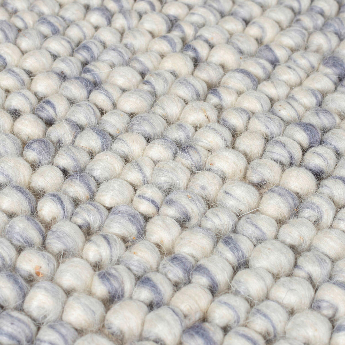 HANDWEBTEPPICH 160/230 cm MINERALS Blau, Creme  - Blau/Creme, KONVENTIONELL, Textil (160/230cm)
