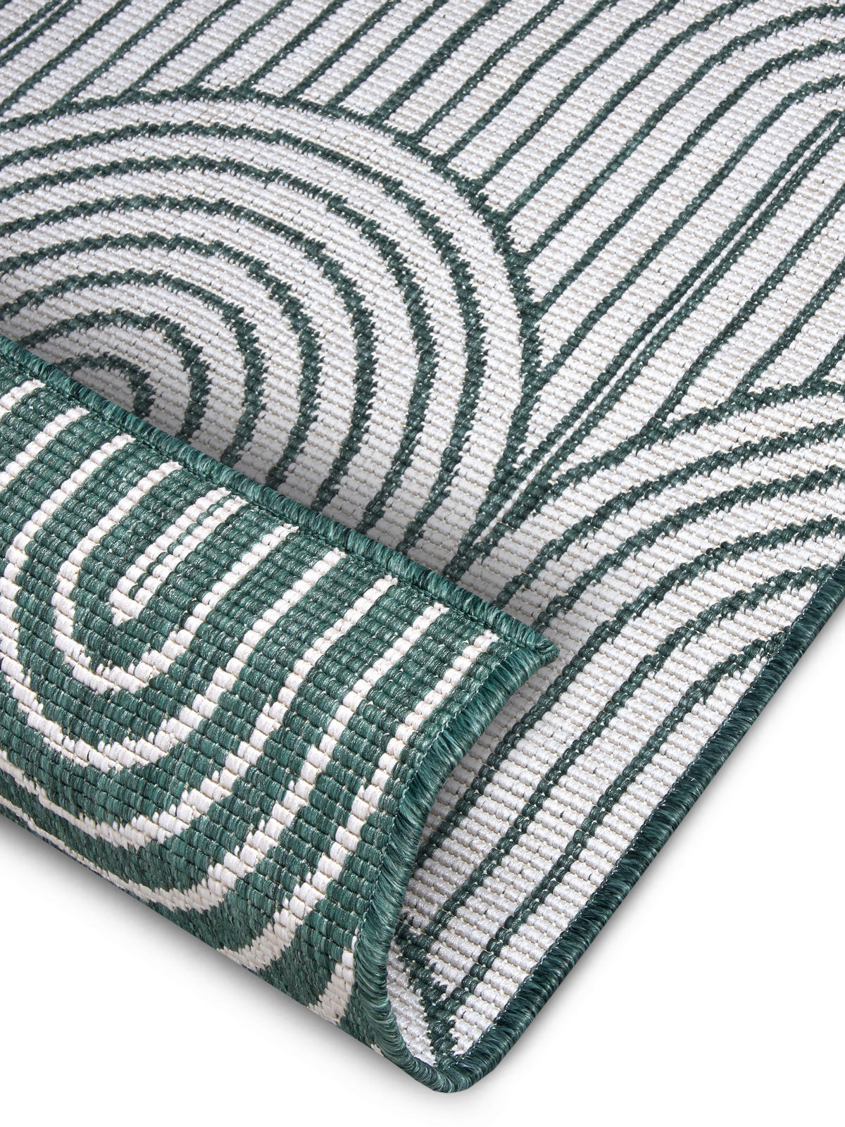 OUTDOORTEPPICH 160/230 cm Pangli Grün, Weiß  - Weiß/Grün, Design, Kunststoff (160/230cm)
