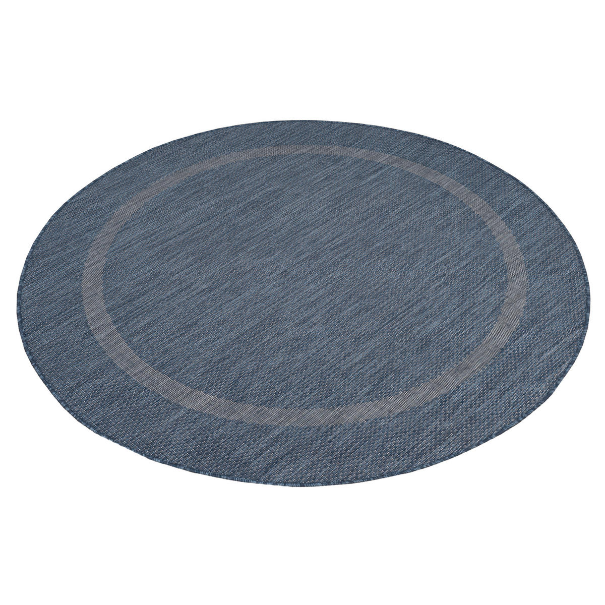 FLACHWEBETEPPICH 120/120 cm Relax Blau  - Blau, Basics, Textil (120/120cm) - Novel