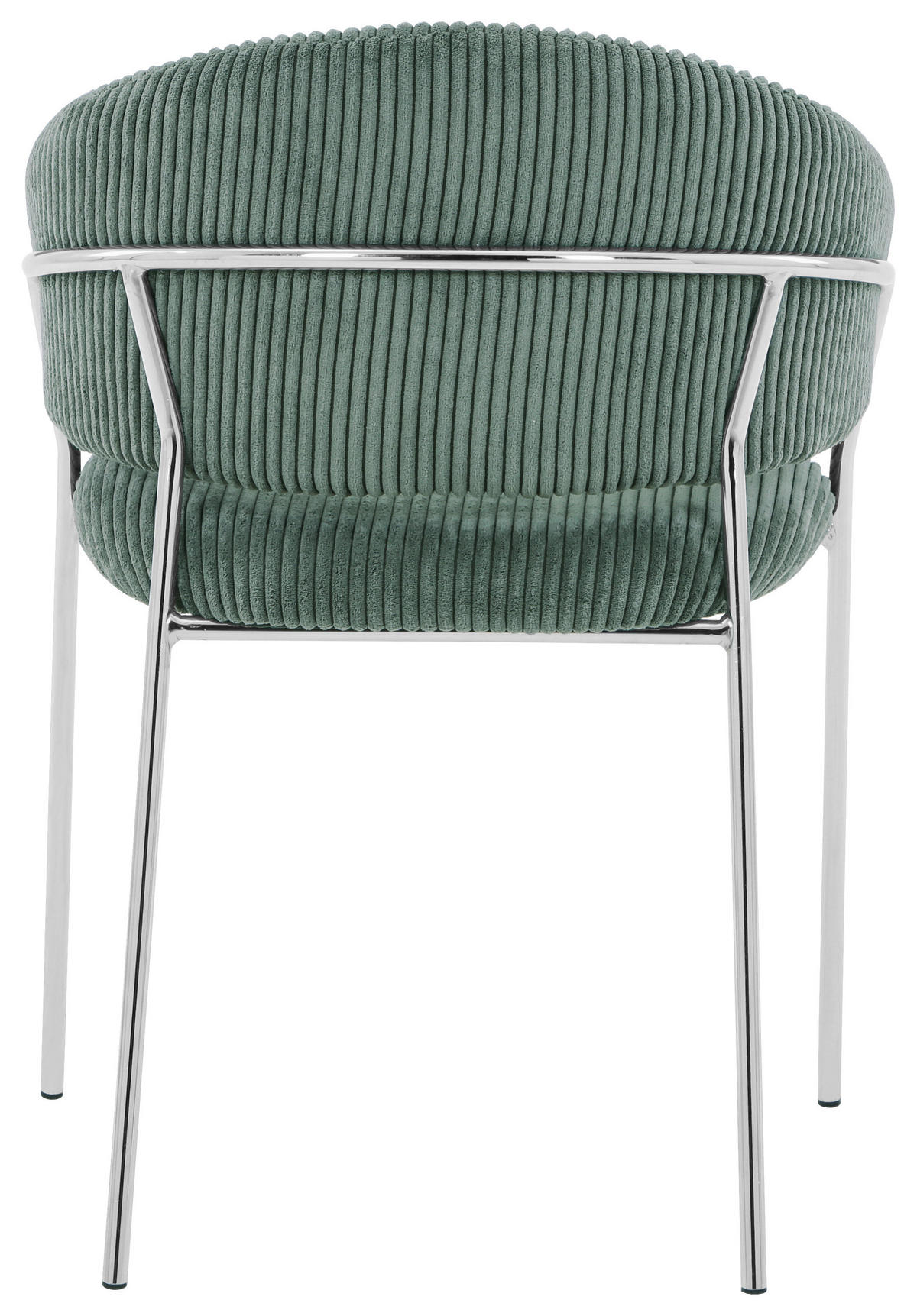 STOLICA  zelena, boja hroma       - boja hroma/zelena, metal/tekstil (57/80/55cm)