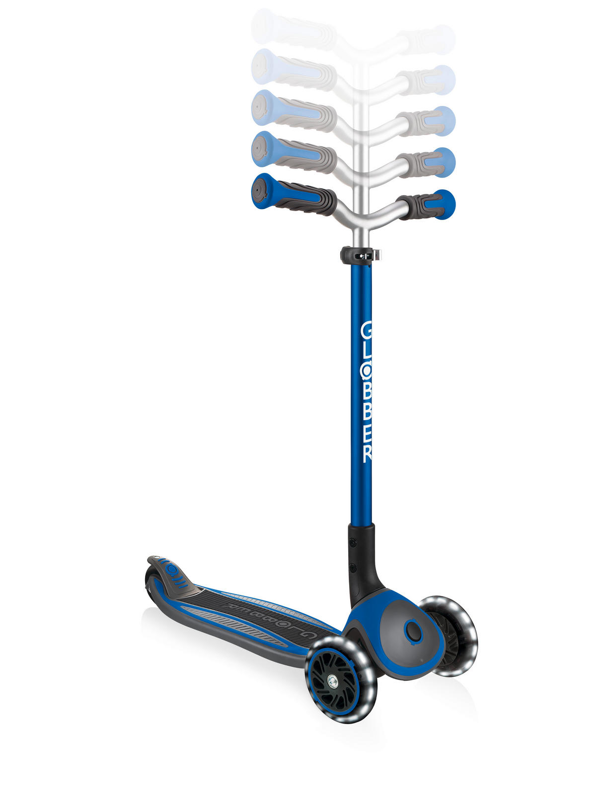 SCOOTER MASTER LIGHTS  - Dunkelblau, Basics (61/37/94cm) - GLOBBER
