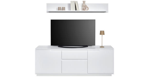 TV-ELEMENT Weiß 169/180/38 cm - Weiß, MODERN, Holzwerkstoff (169/180/38cm) - Carryhome