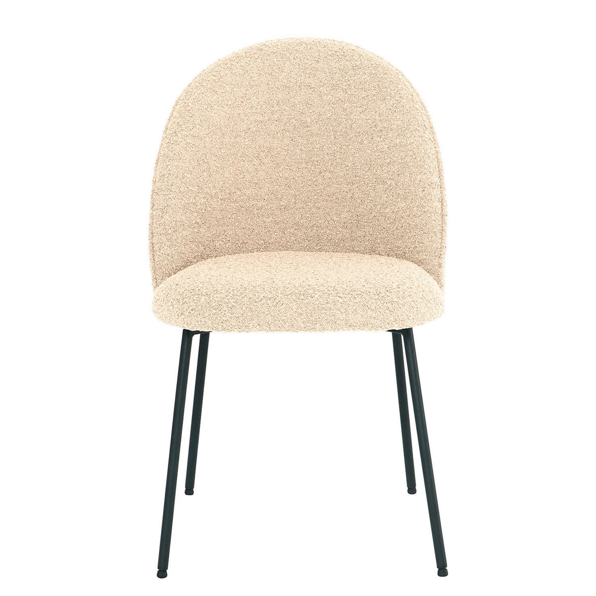 STUHL - Schwarz/Weiß, LIFESTYLE, Textil/Metall (50/84/53cm) - home24