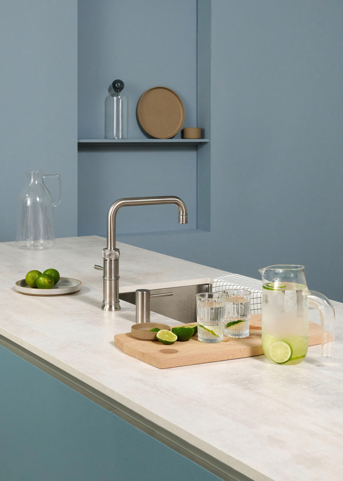 KÜCHENARMATUR Classic Fusion Square  - Edelstahlfarben, Basics, Metall (5/29,1/25,1cm) - Quooker