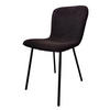 STUHL-SET 4 Stück  in Bouclé Textil  - Schwarz, MODERN, Textil/Metall (44/79/52cm) - Livetastic