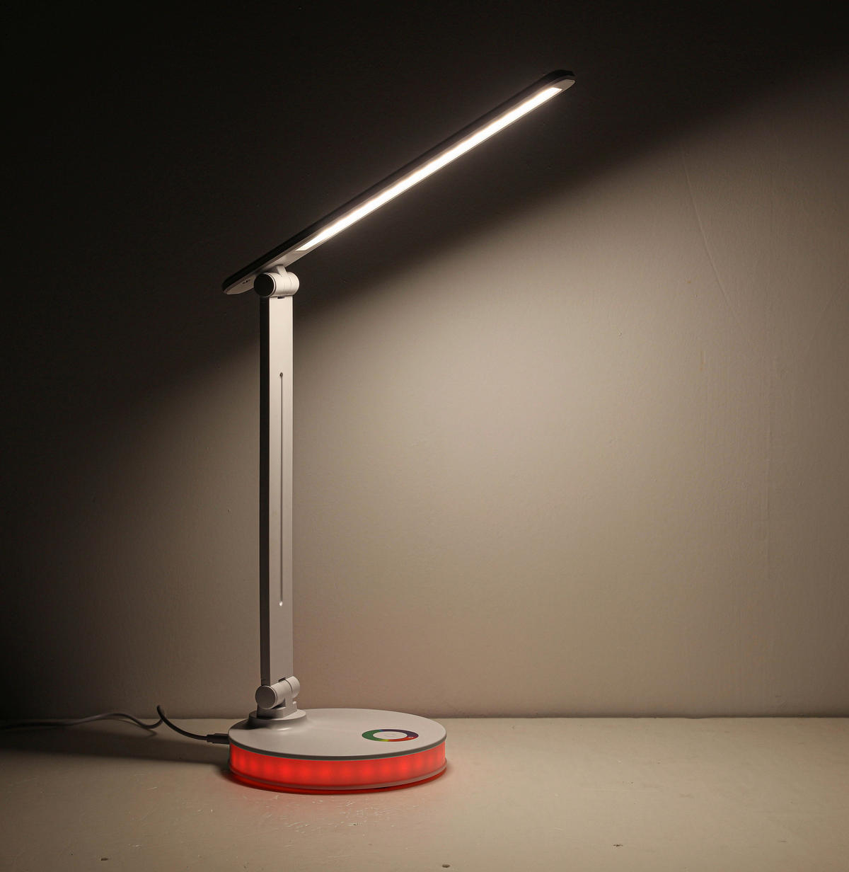 LED-SVETILKA ZA PISALNO MIZO   28,5/35/15 cm            - bela/prosojno, Basics, umetna masa (28,5/35/15cm) - Novel