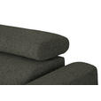 ECKSOFA in Chenille Graubraun 205/280 cm - Graubraun/Schwarz, Design, Textil/Metall (205/280cm) - Xora
