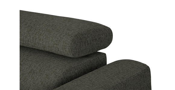 ECKSOFA in Chenille Graubraun 205/280 cm - Graubraun/Schwarz, Design, Textil/Metall (205/280cm) - Xora