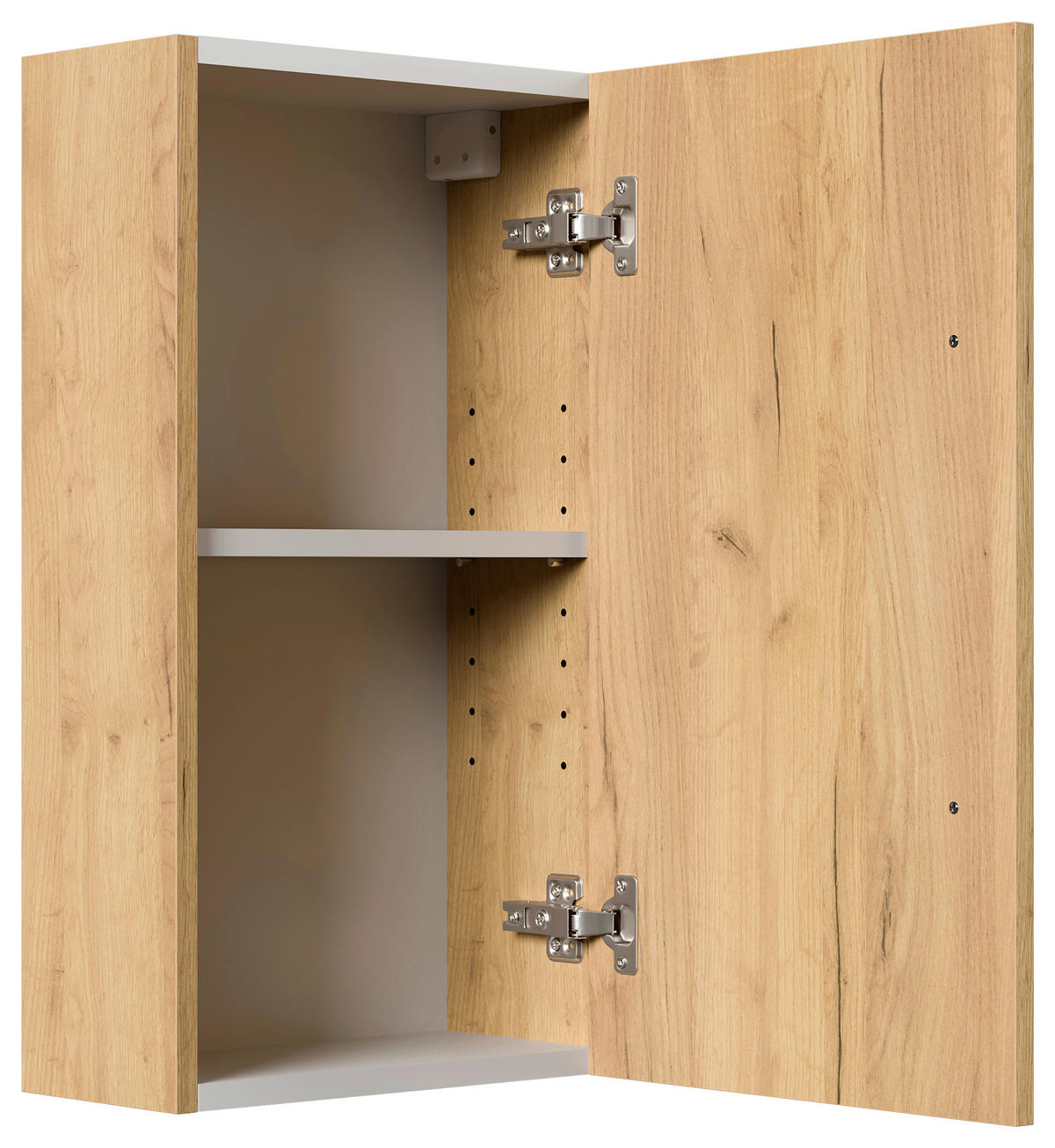 MIDISCHRANK 35/62/16,6 cm  - Eichefarben, Basics, Holzwerkstoff/Metall (35/62/16,6cm) - MID.YOU