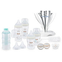 FLÄSCHCHENSET Perfect Match Starter Set Basic 10-teilig  - Transparent/Beige, Basics, Kunststoff (16,2/34,4/33,4cm) - NUK