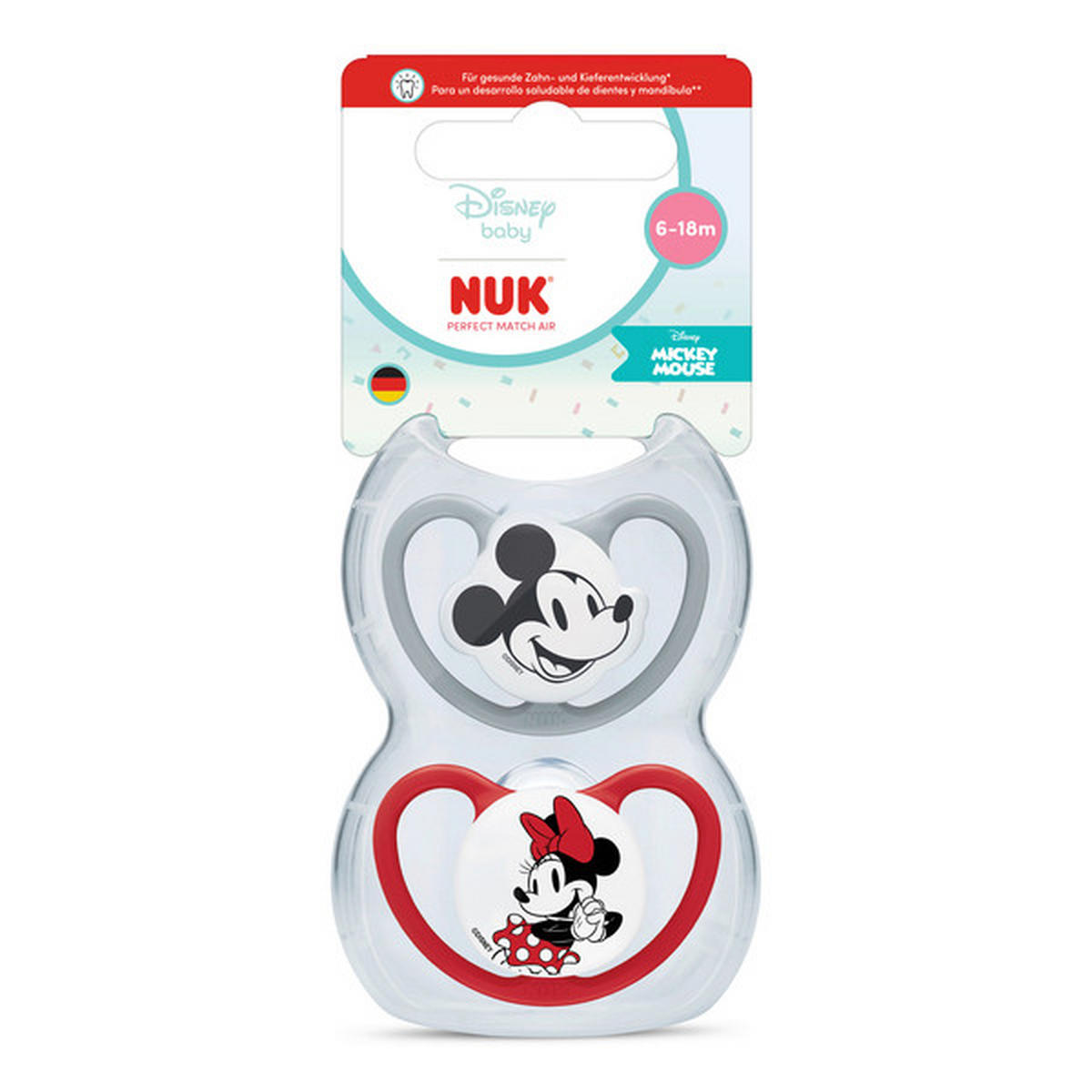 SCHNULLER - Multicolor, Basics, Kunststoff (5,3/6/13,5cm) - NUK