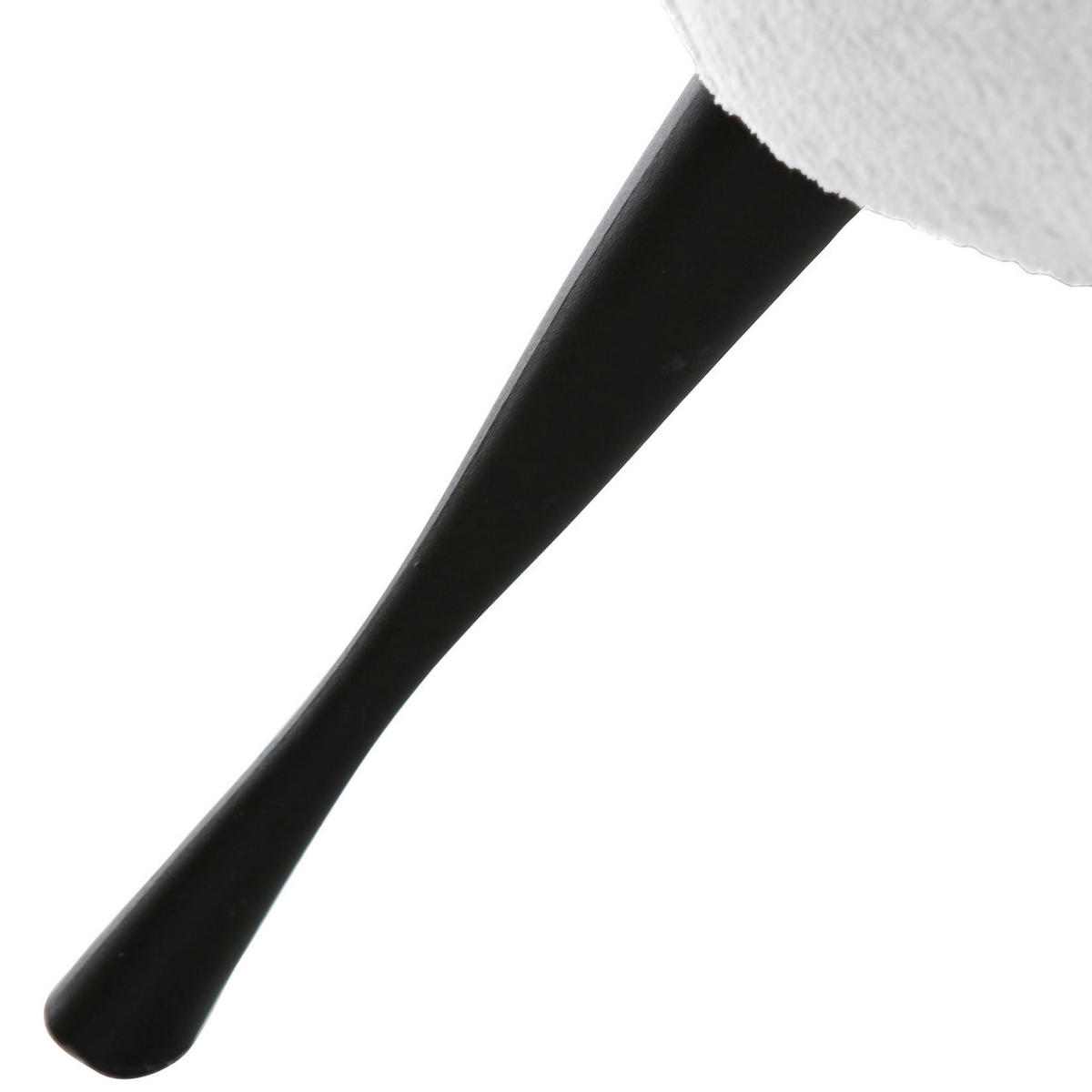 ÖRONLAPPSFÅTÖLJ i plysch vit  - vit/ljusblå, Klassisk, metall/textil (83/110/92cm) - MID.YOU