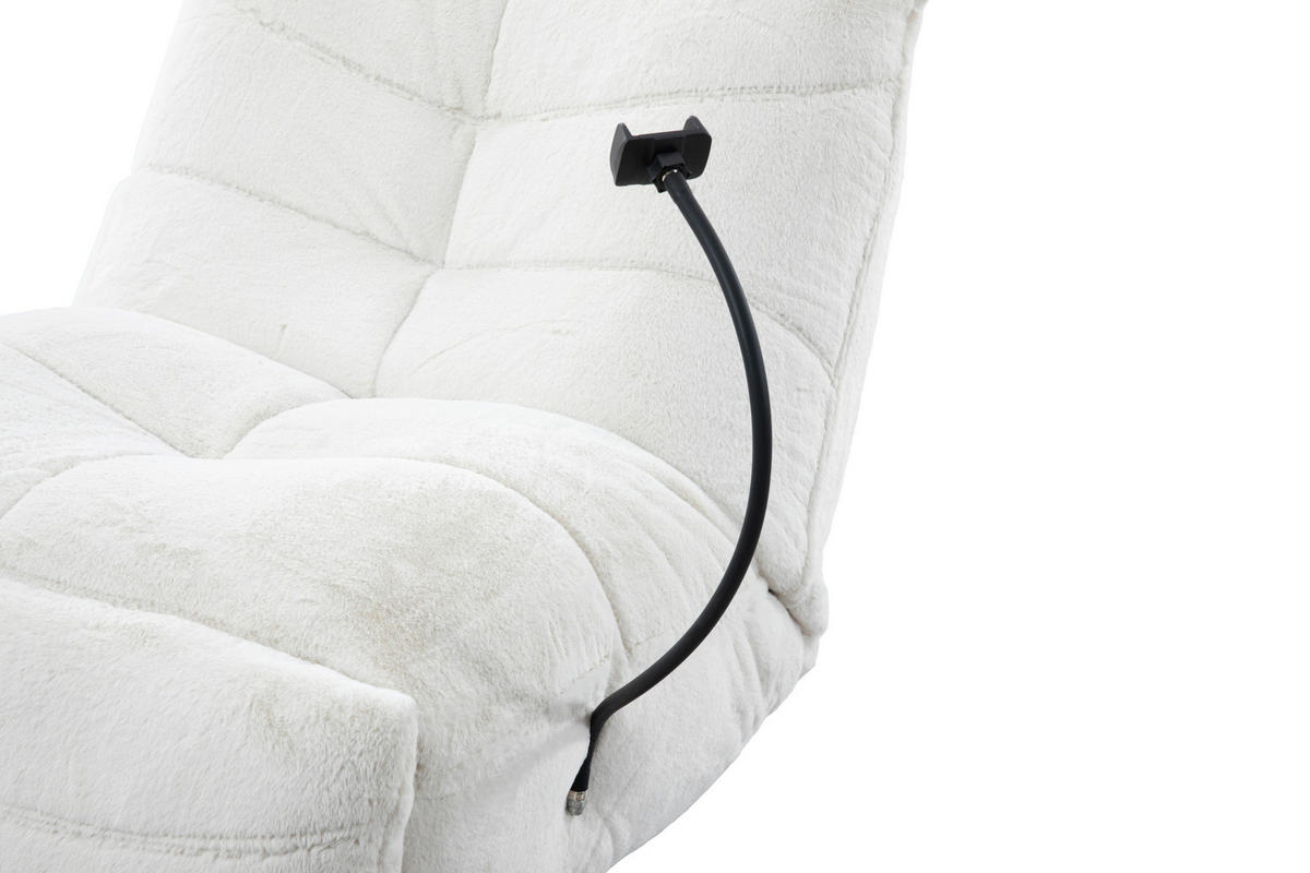 GUNGSTOL i vävt tyg cremefärgad  - svart/cremefärgad, Modern, metall/textil (91,4/92,7/107,9cm) - Livetastic